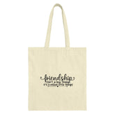 Friendship Tote Bag, Best Friend Gift, Cute Gift For Friends, Gift For Her, Friendship Quote Tote, Everyday Bag, Gift For Women - Tawshia